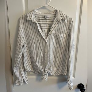 Madewell cropped blouse